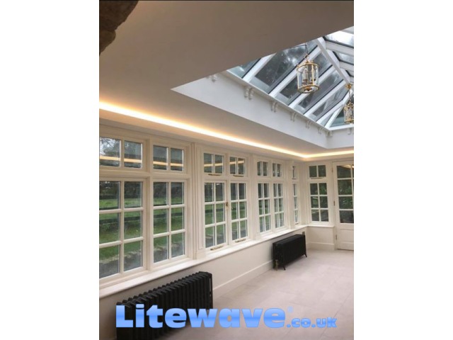 An Orangery with Warm White LED Strips